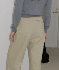 【GIUNON】back belt adjustable denim / バックベルトアジャスタブルデニム