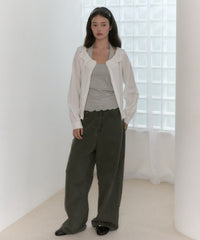 【GIUNON】back belt adjustable denim / バックベルトアジャスタブルデニム