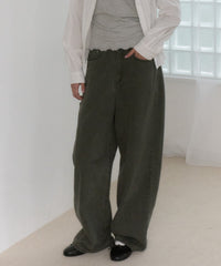 【GIUNON】back belt adjustable denim / バックベルトアジャスタブルデニム