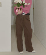 【GIUNON】back belt adjustable denim / バックベルトアジャスタブルデニム