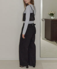 【GIUNON】back belt adjustable denim / バックベルトアジャスタブルデニム