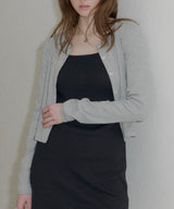 【GIUNON】eyelet scallop soft cardigan / アイレットスカラップソフトカーディガン