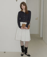 【GIUNON】eyelet scallop soft cardigan / アイレットスカラップソフトカーディガン