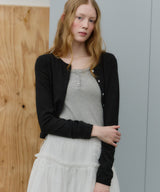 【GIUNON】eyelet scallop soft cardigan / アイレットスカラップソフトカーディガン