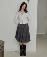 【GIUNON】eyelet scallop soft cardigan / アイレットスカラップソフトカーディガン