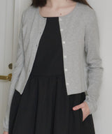 【GIUNON】eyelet scallop soft cardigan / アイレットスカラップソフトカーディガン