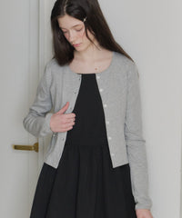 【GIUNON】eyelet scallop soft cardigan / アイレットスカラップソフトカーディガン