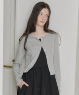 【GIUNON】eyelet scallop soft cardigan / アイレットスカラップソフトカーディガン