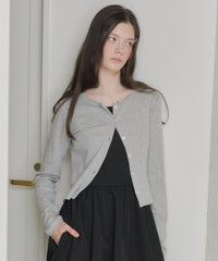 【GIUNON】eyelet scallop soft cardigan / アイレットスカラップソフトカーディガン