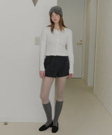 【GIUNON】eyelet scallop soft cardigan / アイレットスカラップソフトカーディガン