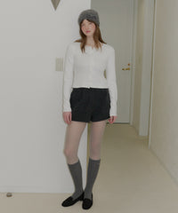 【GIUNON】eyelet scallop soft cardigan / アイレットスカラップソフトカーディガン