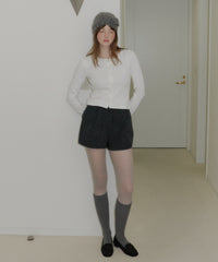 【GIUNON】eyelet scallop soft cardigan / アイレットスカラップソフトカーディガン
