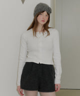 【GIUNON】eyelet scallop soft cardigan / アイレットスカラップソフトカーディガン