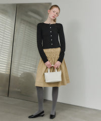 【GIUNON】eyelet scallop soft cardigan / アイレットスカラップソフトカーディガン