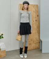 【GIUNON】eyelet scallop soft cardigan / アイレットスカラップソフトカーディガン