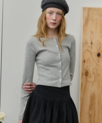 【GIUNON】eyelet scallop soft cardigan / アイレットスカラップソフトカーディガン
