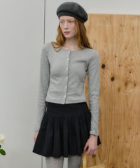 【GIUNON】eyelet scallop soft cardigan / アイレットスカラップソフトカーディガン