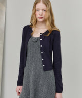 【GIUNON】eyelet scallop soft cardigan / アイレットスカラップソフトカーディガン