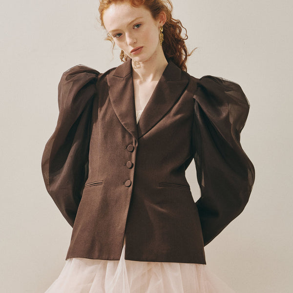 ジャケット・アウター J1U by LA BELLE ETUDE J1U by LA BELLE ETUDE】パワーパフショルダージャケット – LA BELLE