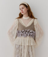 【J1U by LA BELLE ETUDE】メニーリボンニットビスチェ