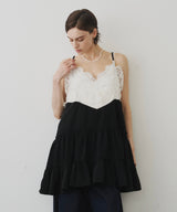 【予約】モチーフレースAラインキャミチュニック