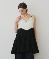 【予約】モチーフレースAラインキャミチュニック