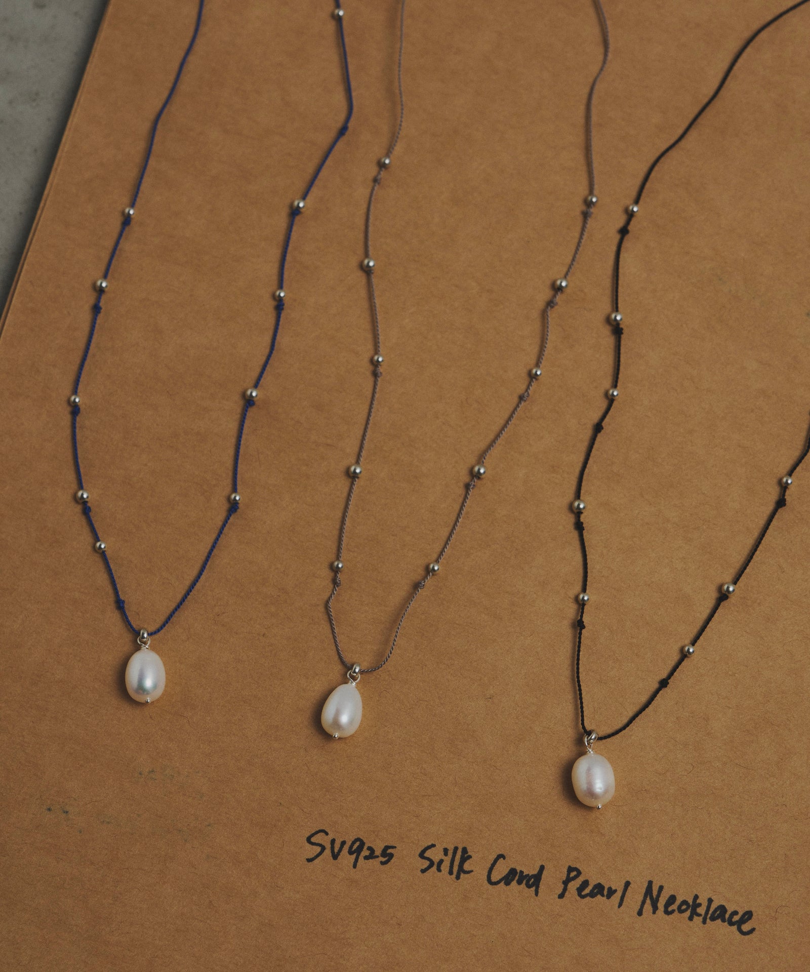 loni】 Silver925 Silk Cord Pearl Necklace – LA BELLE ETUDE online