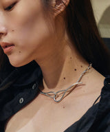 【loni】Ivy Asymmetry Choker/アシンメトリーデザインチョーカー