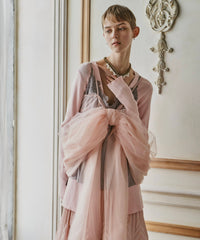 バックスリットリブカーディガン