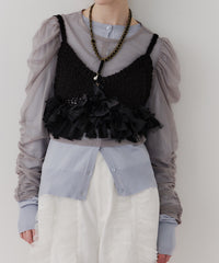 【J1U by LA BELLE ETUDE】メニーリボンニットビスチェ