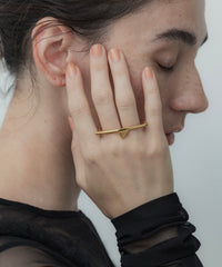 【loni】Triangle Double Ring