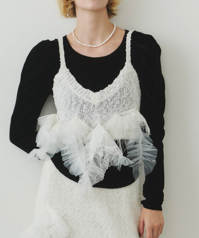 TEN by LA BELLE ETUDE】Lily manyモチーフニットビスチェ – LA BELLE