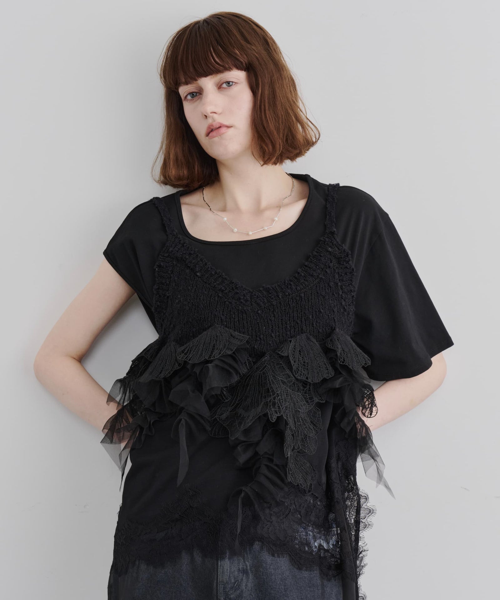 TEN by LA BELLE ETUDE】Lily manyモチーフニットビスチェ – LA BELLE
