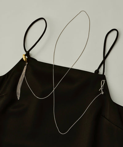 【loni】Seed Asymmetry Necklace Blrooch/シードアシンメトリーネックレスブローチ
