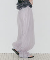 【一部カラー予約】【J1U by LA BELLE ETUDE】裾レースチュールバルーンパンツ