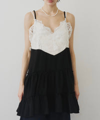 【予約】モチーフレースAラインキャミチュニック