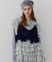 【J1U by LA BELLE ETUDE】メニーリボンニットビスチェ