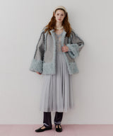 【予約】【J1U by LA BELLE ETUDE】ノーカラームートンライクボンディングコート