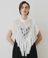 【一部カラー予約】2WAY vintage調モチーフレースつけ衿