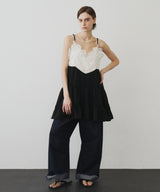 【予約】モチーフレースAラインキャミチュニック