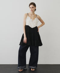 【予約】モチーフレースAラインキャミチュニック