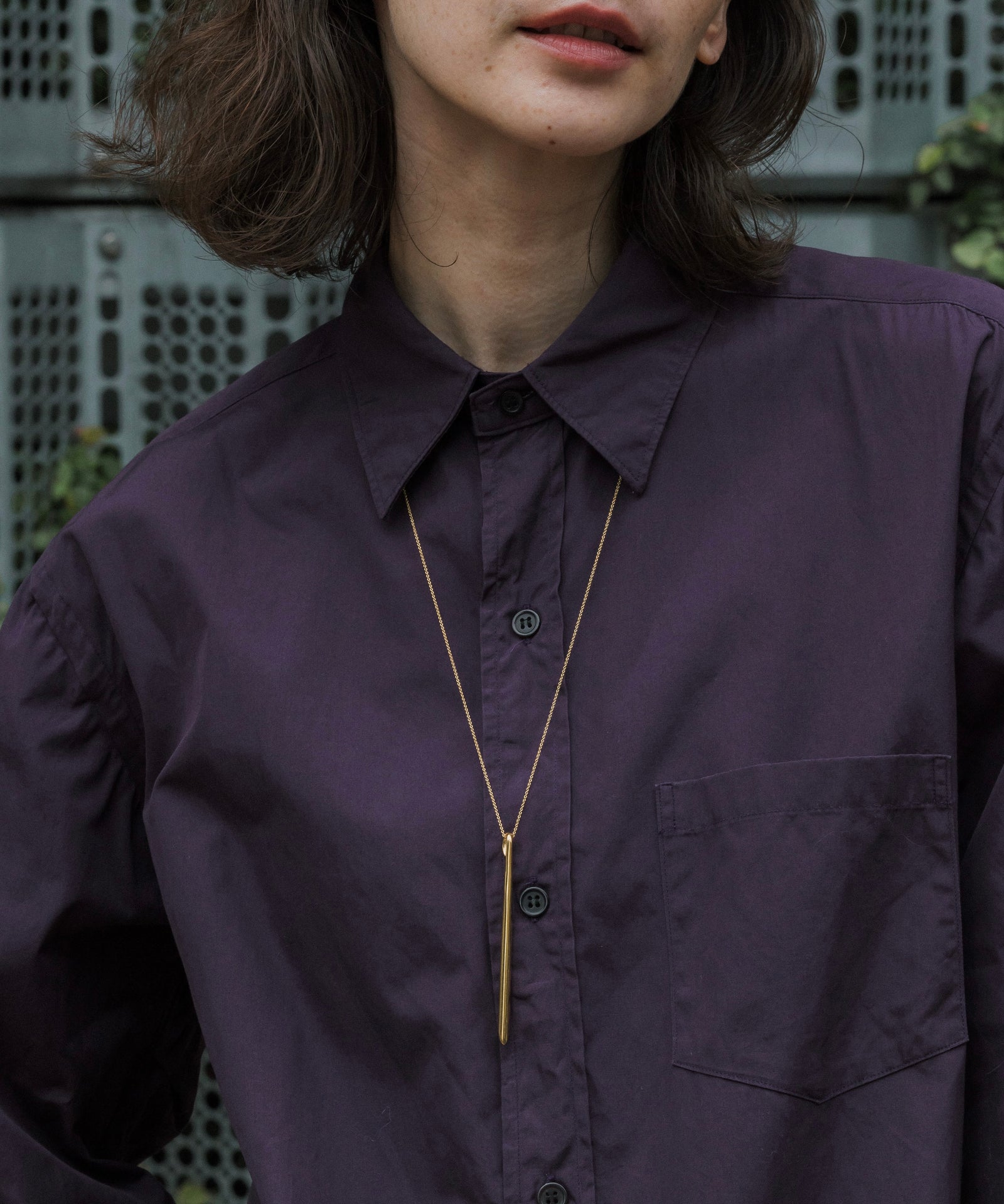 loni】Grass Tree Long Necklace/パールデザインロングネックレス – LA