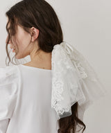 【予約開始待ち】モチーフレース×チュールBIGシュシュ