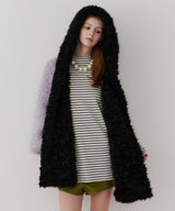 【予約】【J1U by LA BELLE ETUDE】ムートンライクボンディングフードマフラー