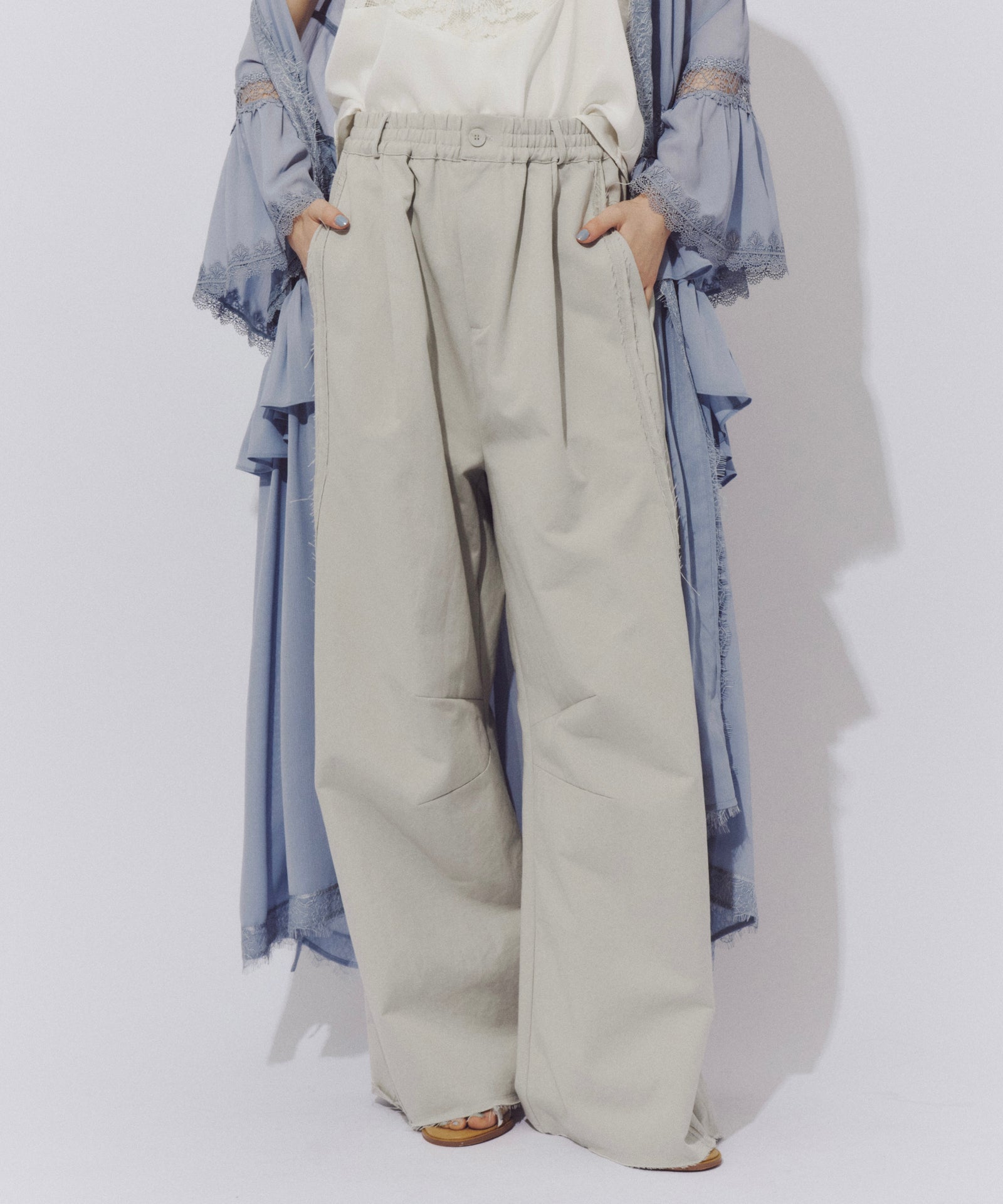 一部カラー予約】【再入荷】コットンツイルカーブパンツ – LA BELLE