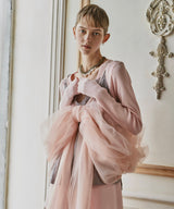 バックスリットリブカーディガン