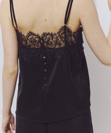 【予約】モチーフレース×サテンキャミ