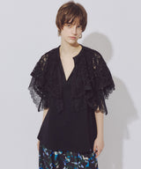 【TEN by LA BELLE ETUDE】モチーフレースカラースキッパートップス