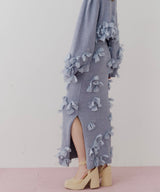 【予約10%OFF】【J1U by LA BELLE ETUDE】メニーリボンニットIラインスカートⅡ