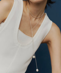 【loni】Silver925 Multi Way Pearl Necklace